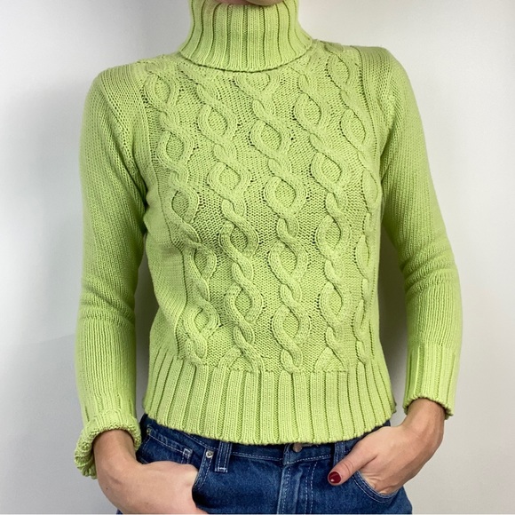 CHEROKEE COTTON TURTLE NECK SWEATER - Picture 1 of 4